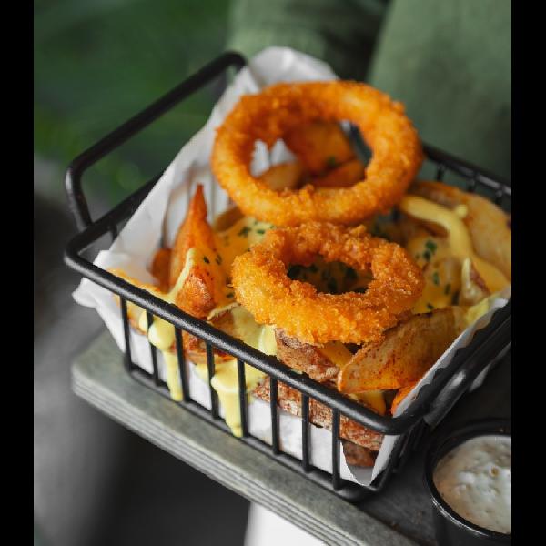 سیب زمینی + دیپ چدار